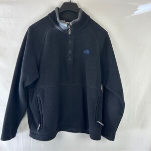The north face fleece jacket 1/4 zipper pockets size L